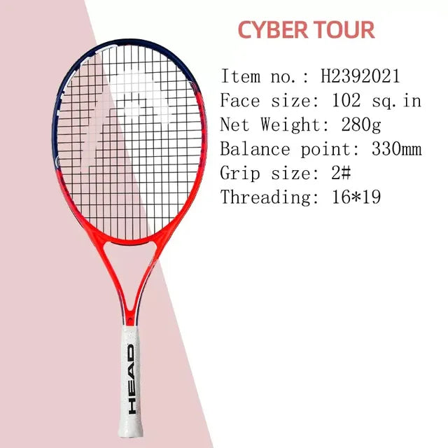 HEAD Tennis Racket Carbon Composite Padel Rackets Professional Men Women Beginners Tennis Rackets Tenis De Racquet With Bag