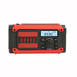 Hand-cranked Electric Flashlight Outdoor Emergency Radio Mobile Power Solar Multifunctional Radio