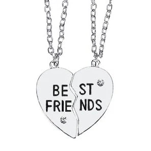 Heart Necklace Pendant Color Rhinestone Jewelry for Women 2023 2-piece Set Free Shipping Items Love Splicing Chain Fashion