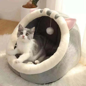 House For Cat Pet Supplies Accessories Cat House Nest Products Washable Winter Warm Cat Cave Bed Castle For Small Animals Houses