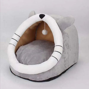 House For Cat Pet Supplies Accessories Cat House Nest Products Washable Winter Warm Cat Cave Bed Castle For Small Animals Houses