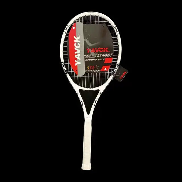 Integrated carbon composite tennis racket for men and women, beginner competitive training, online shooting