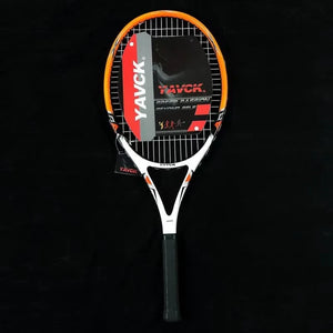 Integrated carbon composite tennis racket for men and women, beginner competitive training, online shooting