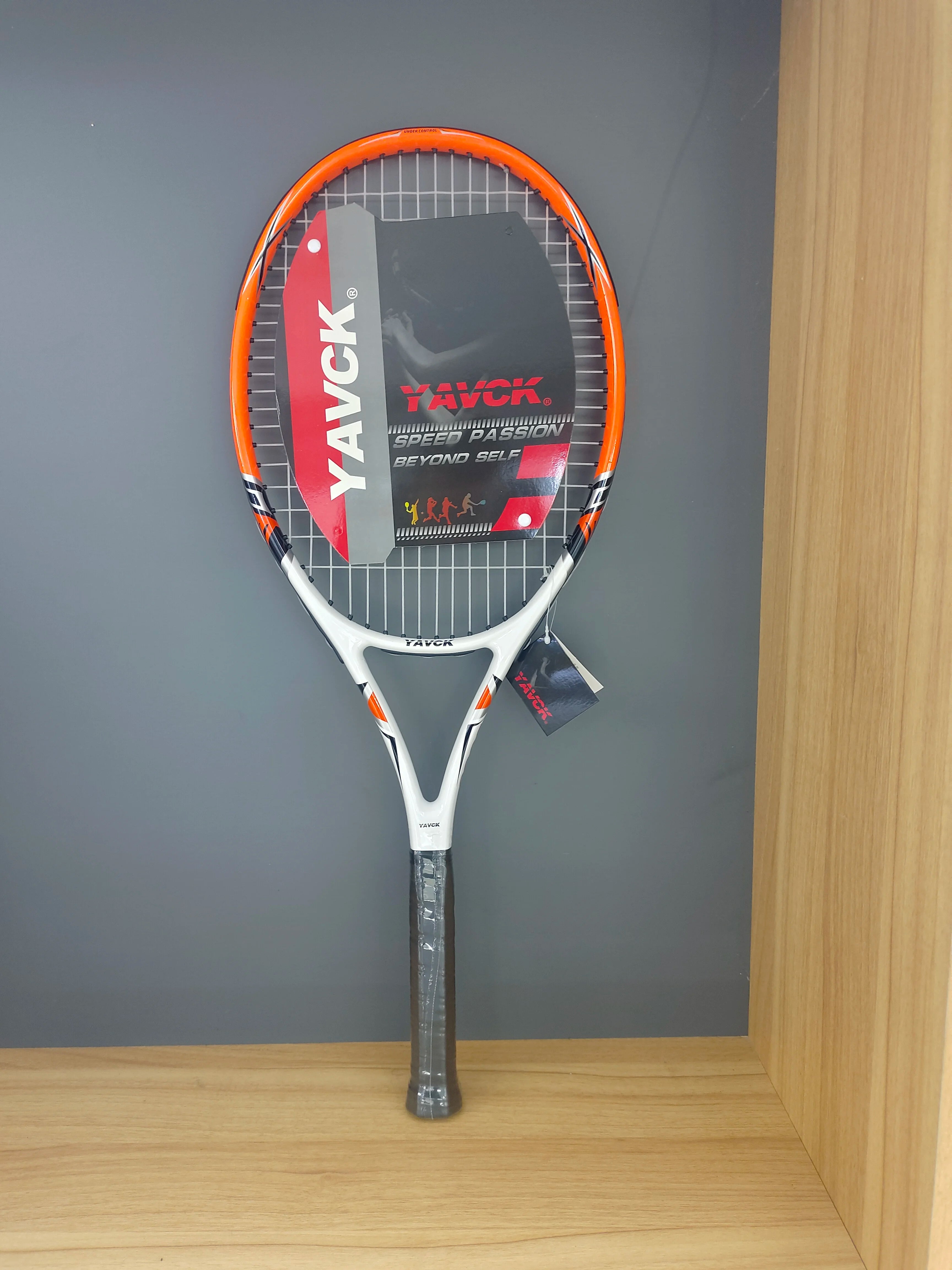 Integrated carbon composite tennis racket for men and women, beginner competitive training, online shooting