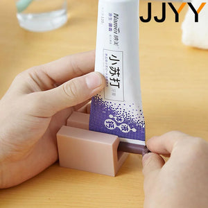 JJYY Home Plastic Toothpaste Tube Squeezer Easy Dispenser Rolling Holder Bathroom Supply Tooth Cleaning Accessories