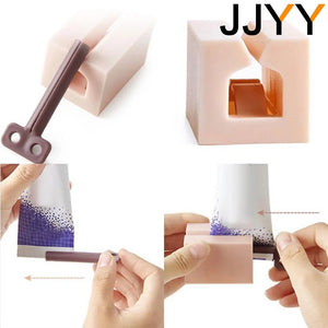 JJYY Home Plastic Toothpaste Tube Squeezer Easy Dispenser Rolling Holder Bathroom Supply Tooth Cleaning Accessories