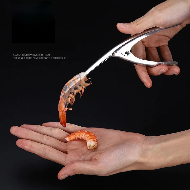 Kitchen Accessories Shrimp Peeler Stainless Steel Seafood Cooking Tools Creative Convenient Shrimp Peel Device Kitchen Gadgets