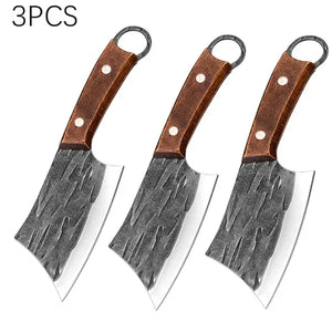 Kitchen Chef Knives Handmade Forged Boning Knife Meat Cleaver Stainless Steel Butcher Knife Wooden Handle Kitchen Accessories