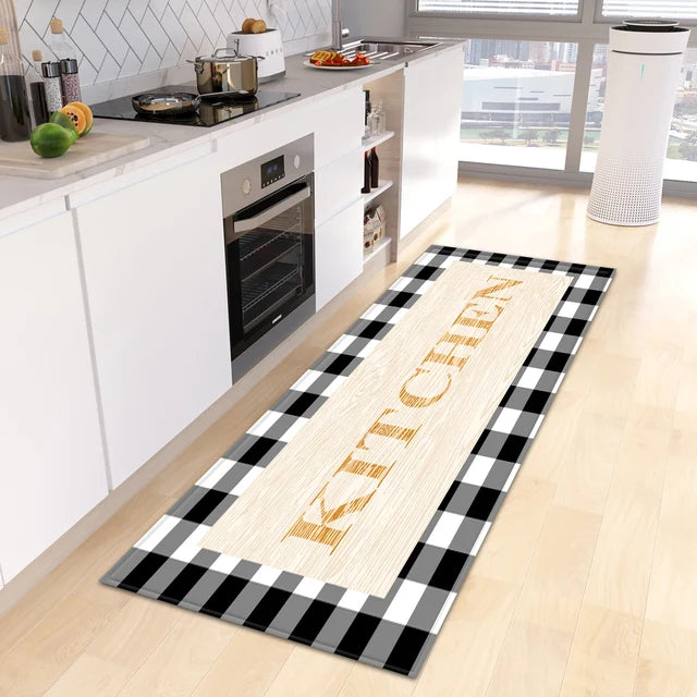 Kitchen Floor Mat Hallway Entrance Doormat Home Living Room Children Bedroom Decoration Long Carpet Bath Door Anti-Slip Foot Rug