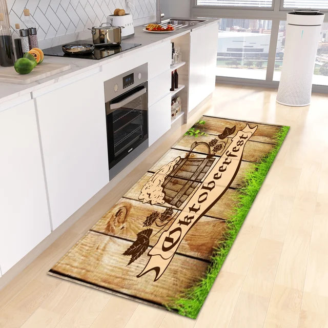 Kitchen Floor Mat Hallway Entrance Doormat Home Living Room Children Bedroom Decoration Long Carpet Bath Door Anti-Slip Foot Rug