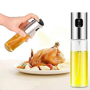 Kitchen Stainless Steel Olive Oil Sprayer Bottle Pump Oil Pot Leak-proof Grill BBQ Sprayer Oil Dispenser BBQ Cookware Tools