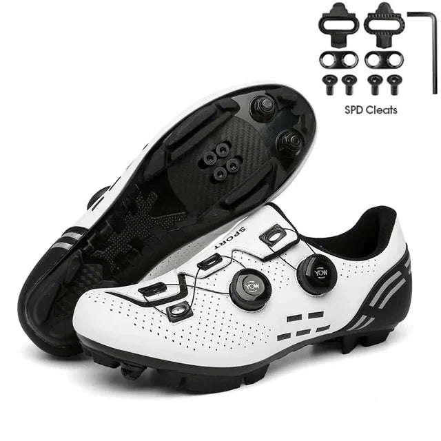 MTB Flat Shoes with Clits Man Speed Route Cycling Sneakers Women  Road Dirt Bike Footwear Biking Calas Racing Bicycle Spd Cleat