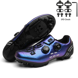 MTB Flat Shoes with Clits Man Speed Route Cycling Sneakers Women  Road Dirt Bike Footwear Biking Calas Racing Bicycle Spd Cleat