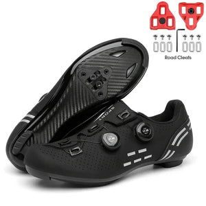 MTB Flat Shoes with Clits Man Speed Route Cycling Sneakers Women  Road Dirt Bike Footwear Biking Calas Racing Bicycle Spd Cleat