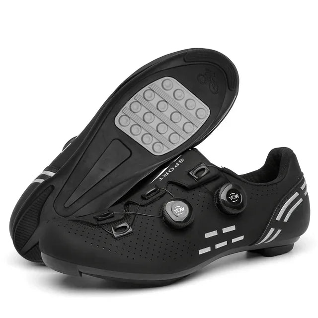 MTB Flat Shoes with Clits Man Speed Route Cycling Sneakers Women  Road Dirt Bike Footwear Biking Calas Racing Bicycle Spd Cleat