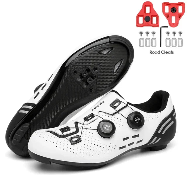 MTB Flat Shoes with Clits Man Speed Route Cycling Sneakers Women  Road Dirt Bike Footwear Biking Calas Racing Bicycle Spd Cleat