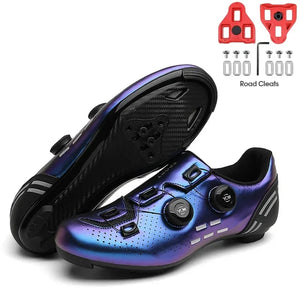 MTB Flat Shoes with Clits Man Speed Route Cycling Sneakers Women  Road Dirt Bike Footwear Biking Calas Racing Bicycle Spd Cleat