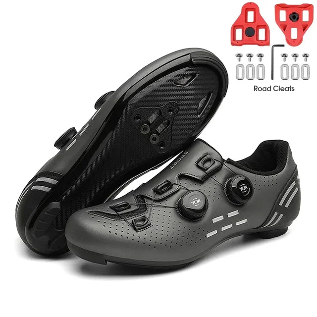 MTB Flat Shoes with Clits Man Speed Route Cycling Sneakers Women  Road Dirt Bike Footwear Biking Calas Racing Bicycle Spd Cleat