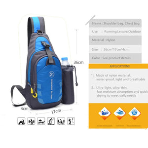 Men Travel Hiking Shoulder Bag Women Chest Backpack Sports Outdoor Computer Phone Bag Climbing Fitness Trekking Fishing Bag