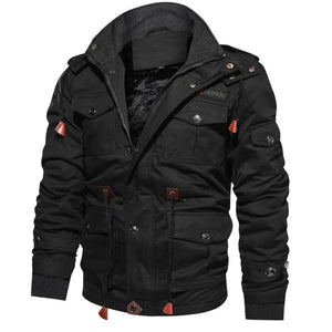 Men Winter Military Jackets Coats Multi-pocket Casual Cargo Jackets High Quality Male Cotton Winter Coats Warm Parkas Size 6XL