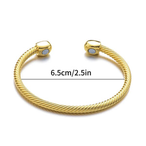 Men Women Therapeutic Energy Healing Magnetic Bracelet Bangle Therapy Arthritis Pain Relief Health Care Slimming Unisex Jewelry