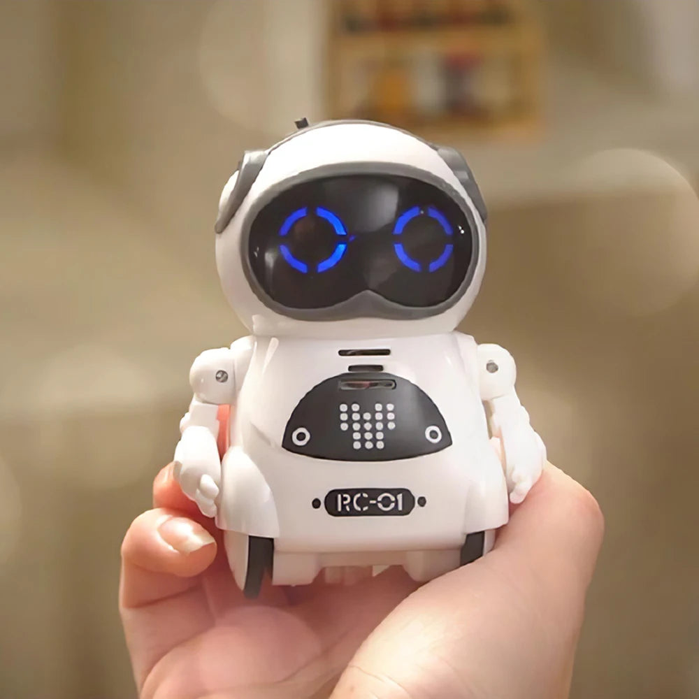 Mini Robot Toy 939A Pocket RC Robot Talking Interactive Dialogue Voice Recognition Record Singing Dancing Telling Story