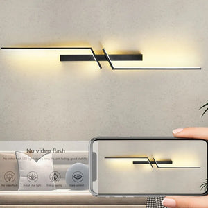 Modern Creative Strip Led Wall Lamp Minimalist Bedroom Bedside Wall Sconce Led Lights Living Room TV Sofa Background Wall Lamp