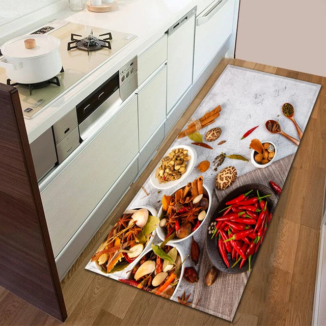 Modern Kitchen Doormat Decoration Bedroom Carpet Bathroom Anti-Slip Floor Home Balcony Hallway Long Rug Bedside Living Room Mat