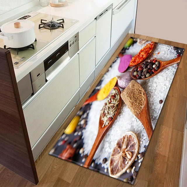 Modern Kitchen Doormat Decoration Bedroom Carpet Bathroom Anti-Slip Floor Home Balcony Hallway Long Rug Bedside Living Room Mat