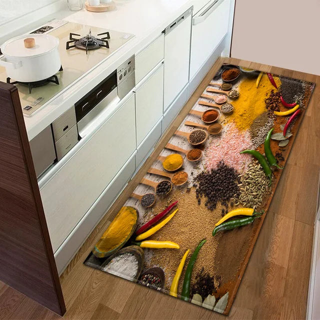 Modern Kitchen Doormat Decoration Bedroom Carpet Bathroom Anti-Slip Floor Home Balcony Hallway Long Rug Bedside Living Room Mat