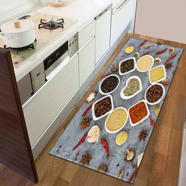 Modern Kitchen Doormat Decoration Bedroom Carpet Bathroom Anti-Slip Floor Home Balcony Hallway Long Rug Bedside Living Room Mat