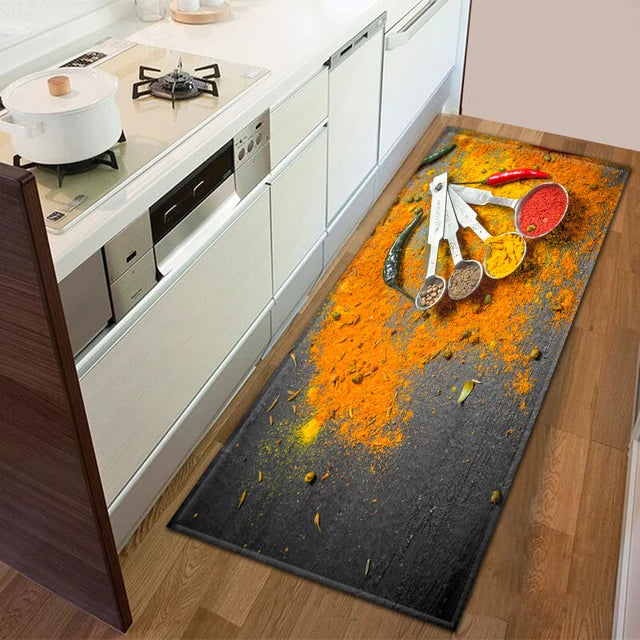 Modern Kitchen Doormat Decoration Bedroom Carpet Bathroom Anti-Slip Floor Home Balcony Hallway Long Rug Bedside Living Room Mat