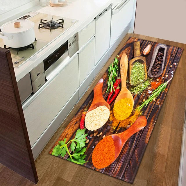 Modern Kitchen Doormat Decoration Bedroom Carpet Bathroom Anti-Slip Floor Home Balcony Hallway Long Rug Bedside Living Room Mat