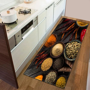 Modern Kitchen Doormat Decoration Bedroom Carpet Bathroom Anti-Slip Floor Home Balcony Hallway Long Rug Bedside Living Room Mat