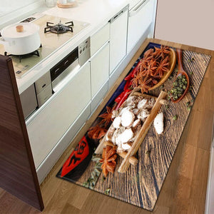 Modern Kitchen Doormat Decoration Bedroom Carpet Bathroom Anti-Slip Floor Home Balcony Hallway Long Rug Bedside Living Room Mat