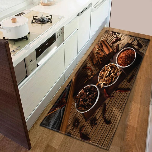 Modern Kitchen Doormat Decoration Bedroom Carpet Bathroom Anti-Slip Floor Home Balcony Hallway Long Rug Bedside Living Room Mat