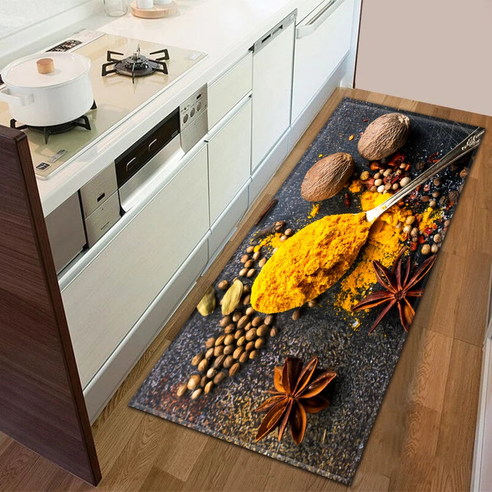 Modern Kitchen Doormat Decoration Bedroom Carpet Bathroom Anti-Slip Floor Home Balcony Hallway Long Rug Bedside Living Room Mat