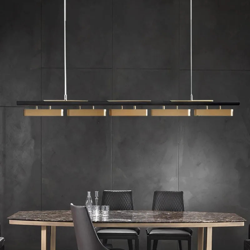 Modern Minimalist Strip Led Pendant Lights Long for Table Living Dining Room Coffee Desks Kitchen Chandelier Home Decor Fixture