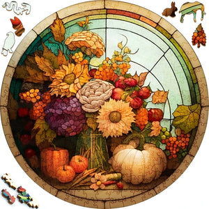 Mysterious Cute Animals Wooden Puzzle For Adults Wooden Crafts Colorful And Round Shaped Animal Puzzle Wood Craft Toys For kids