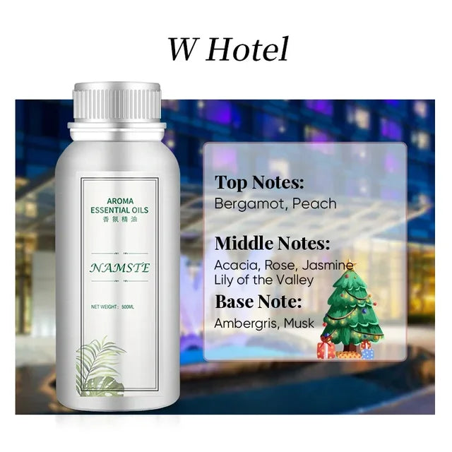 Namste 500ML Hotel Essential Oil Aromatic Oil Hotels Pure Plant Fragrance Oil Electric Smell For Home Air Freshener Device