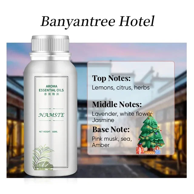 Namste 500ML Hotel Essential Oil Aromatic Oil Hotels Pure Plant Fragrance Oil Electric Smell For Home Air Freshener Device