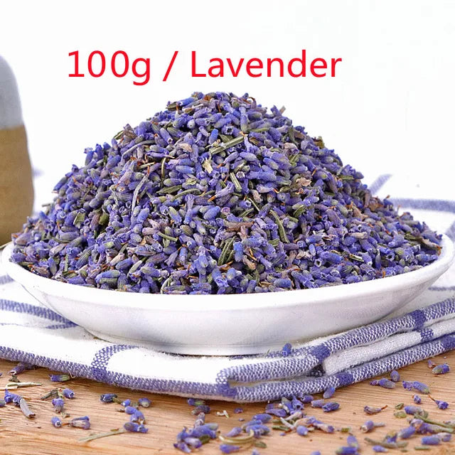 Natural Dried Flowers Lavender Organic Rose Bud Jasmine Flower for Kitchen Decor Wedding Party Decoration Air Refreshing