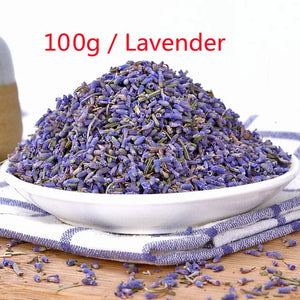 Natural Dried Flowers Lavender Organic Rose Bud Jasmine Flower for Kitchen Decor Wedding Party Decoration Air Refreshing