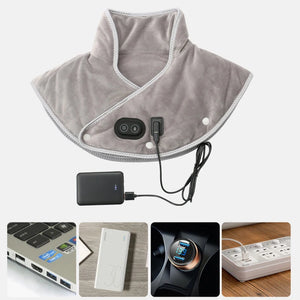 Neck Heating Pad Wrap Heated Shoulder Massager USB Electric Cervical Relieve Pain Relief Back Brace Tool Warming For Office Home