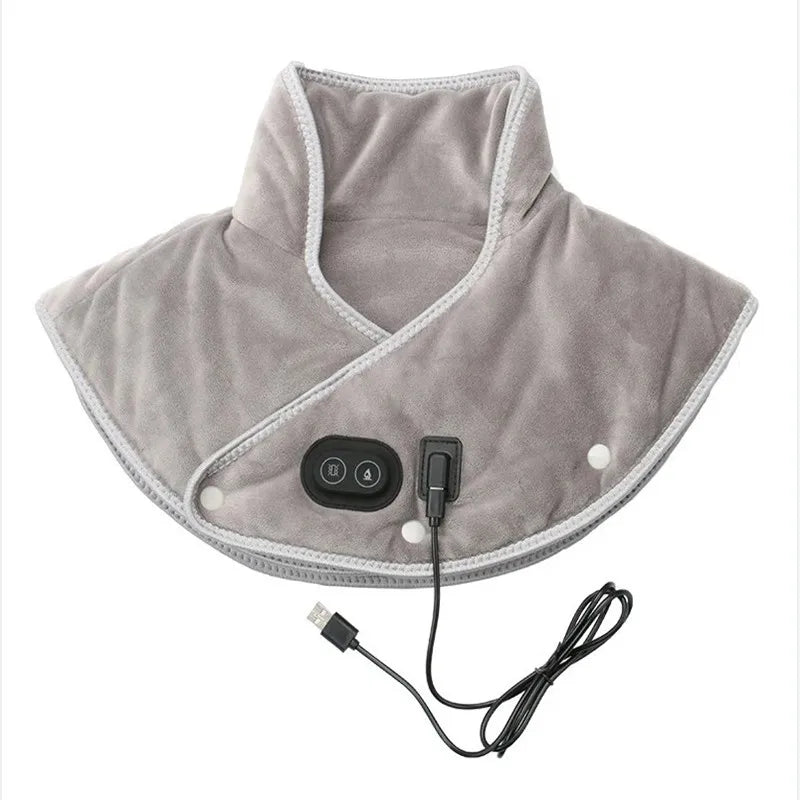 Neck Heating Pad Wrap Heated Shoulder Massager USB Electric Cervical Relieve Pain Relief Back Brace Tool Warming For Office Home