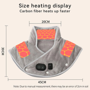 Neck Heating Pad Wrap Heated Shoulder Massager USB Electric Cervical Relieve Pain Relief Back Brace Tool Warming For Office Home