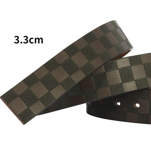 New Luxury Belts for Men High Quality Male Strap Genuine Leather Waistband Ceinture Homme,No Buckle 3.8cm 3.3cm