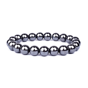 New Magnetic Hematite Bracelets Men Tiger Eye Stone Bead Couple Bracelets for Women Health Care Magnet Help Weight Loss Jewelry