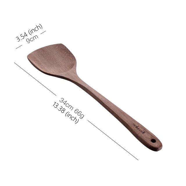 Onlycook Non-stick Wooden Turner Cooking Tool Rice Spoon Cookware Spatula For Non-stick Pan Kitchen Accessories Wood Shovels