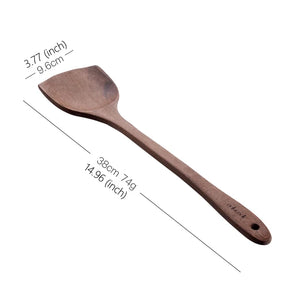 Onlycook Non-stick Wooden Turner Cooking Tool Rice Spoon Cookware Spatula For Non-stick Pan Kitchen Accessories Wood Shovels